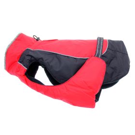 Alpine All-Weather Dog Coat (Color: Red and Black, size: X-Small)