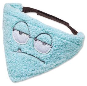 Touchdog 'Dizzy-Eyed Cyclops' Cotton Velcro Dog Bandana and Scarf (Color: Blue, size: medium)