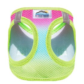 American River Choke Free Dog Harness Ombre Collection (Color: Rainbow, size: X-Large)