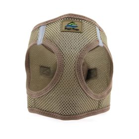 American River Solid Ultra Choke Free Dog Harness (Color: Fossil Brown, size: 3XL)