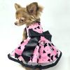 All Aflutter Pink &amp; Black Dog Dress