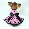 All Aflutter Pink &amp; Black Dog Dress