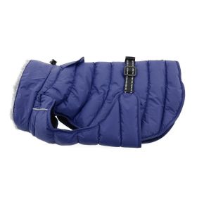 Alpine Extreme Weather Puffer Coat (Color: Navy Blue, size: medium)
